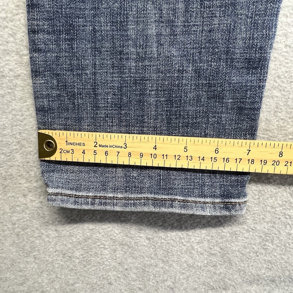 Kut From The Kloth Straight Leg Jeans Women's 12 Blue Med Wash Denim Distressed - Picture 12 of 14